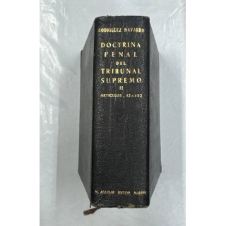 DOCTRINA PENAL DEL TRIBUNAL SUPREMO. Tomo (II).